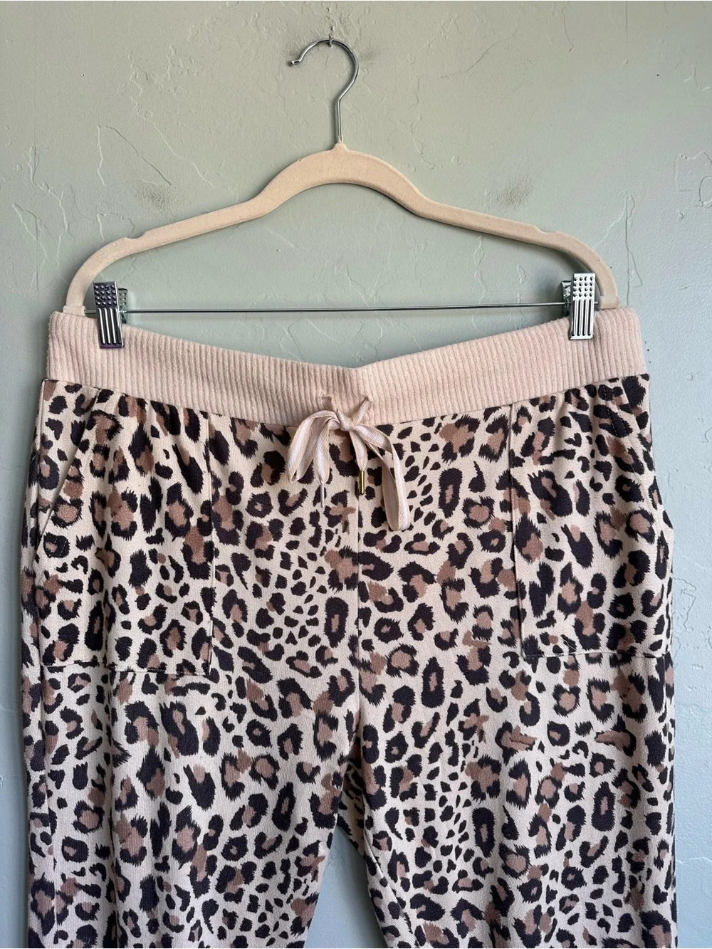 Honeydew Women Star Seeker Soft Brushed Jersey Leopard Lounge Pajama Set XL‎ EUC